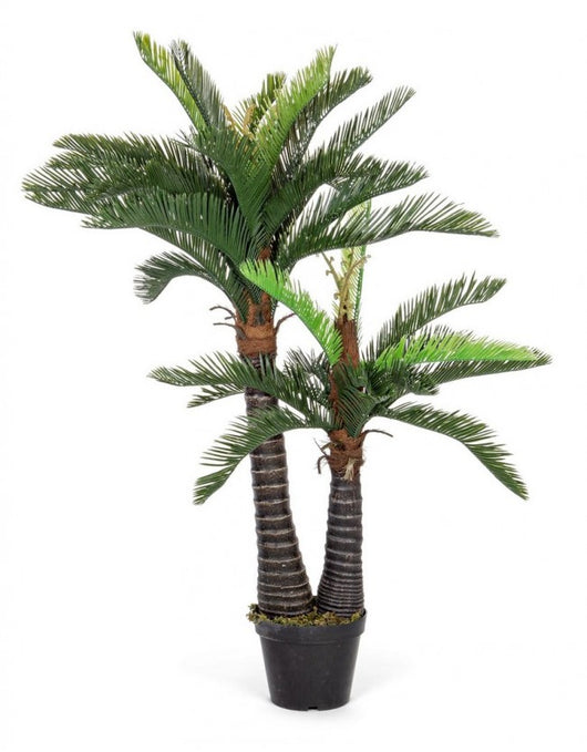 Set 2 Piante con Vaso Plastica Verde da Interno H150 cm - EDEN