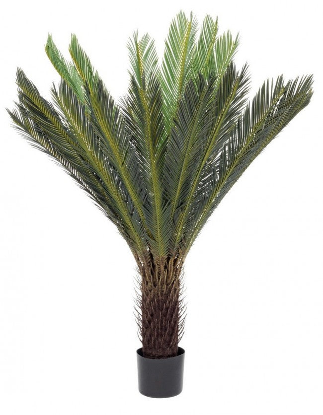 Pianta Cycas Plastica Verde Moderna da Interno H120 cm - EDEN