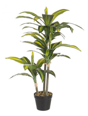 Set 2 Piante Dracaena Plastica Verde da Interno H88 cm - SERAPHIM