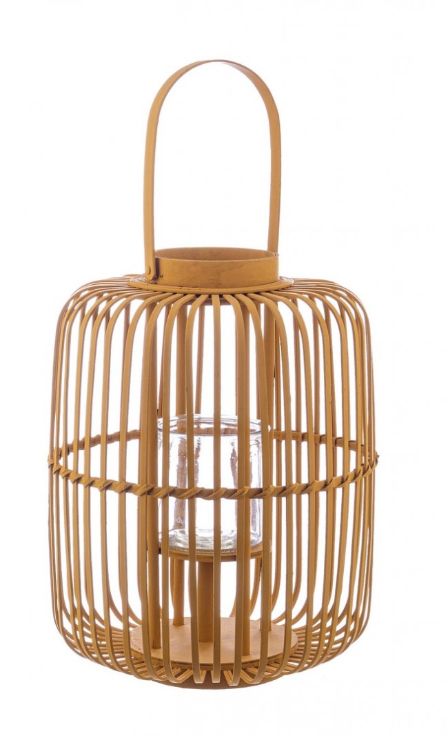 Set 2 Lanterne Metallo Marrone Stile Boho da Esterno - RUSSELL