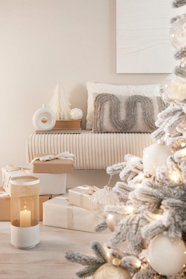 Set 2 Lanterne Metallo Oro Stile Moderno da Interno - DAVID