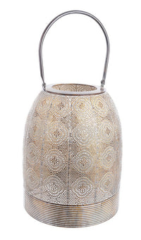 Set 4 Lanterne Metallo Marrone Stile Boho da Interno - NATASHA