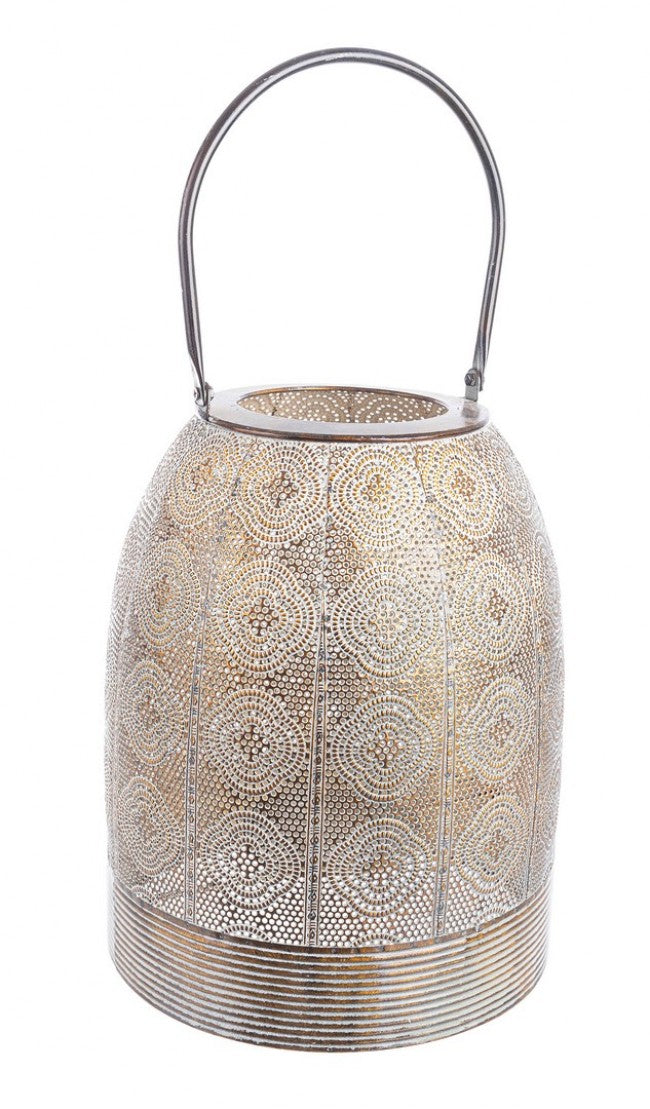 Set 4 Lanterne Metallo Marrone Stile Boho da Interno - NATASHA