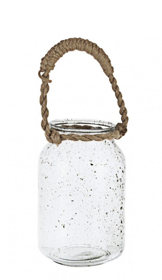 Vaso in Vetro Trasparente Rustico da Esterno H29 cm - MIGUEL