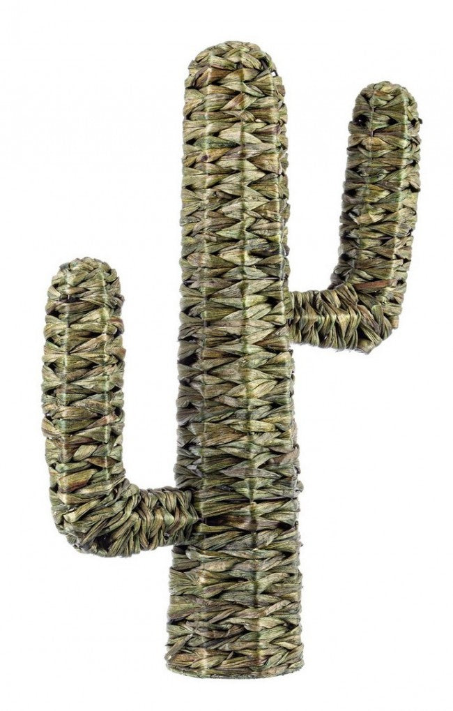 Set 2 Cactus Decorativi Fibre Naturali Verde Boho H73 cm - PYRIS