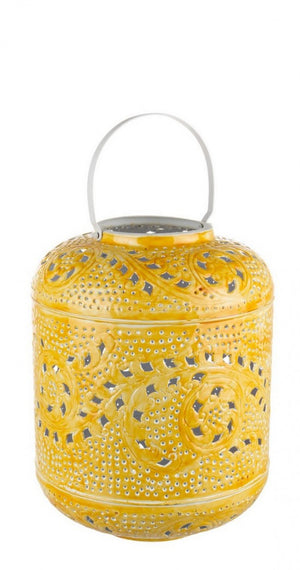 Lanterna in Ferro Giallo Boho da Interno - BELFIR