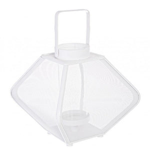 Set 2 Lanterne Metallo Bianco Moderne da Interno - POWELL