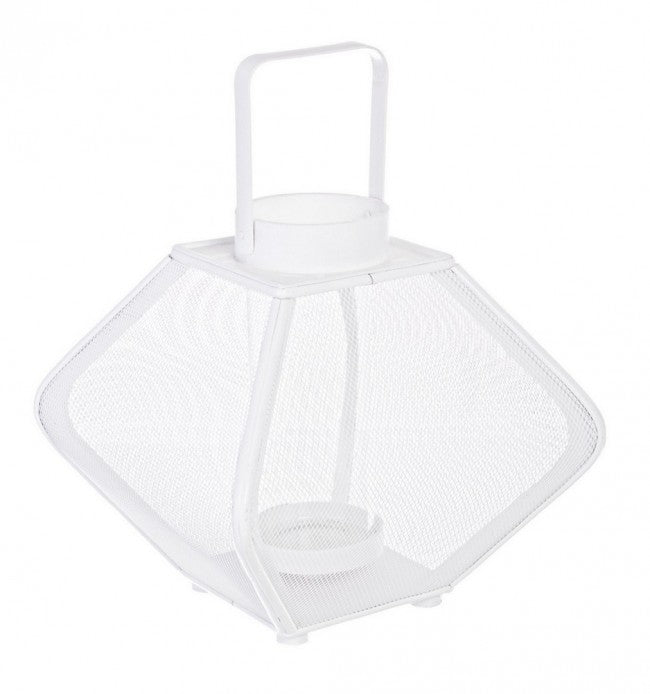 Set 2 Lanterne Metallo Bianco Moderne da Interno - POWELL