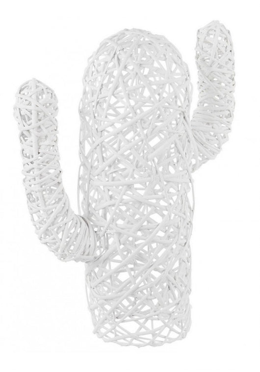 Set 4 Cactus Decorativi Fibre Naturali Bianchi Moderni H55 cm - MIRDOR