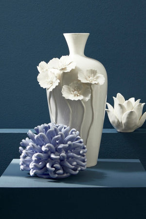 Decorazione Ceramica Blu Moderna da Interno H13 cm - PEDRO