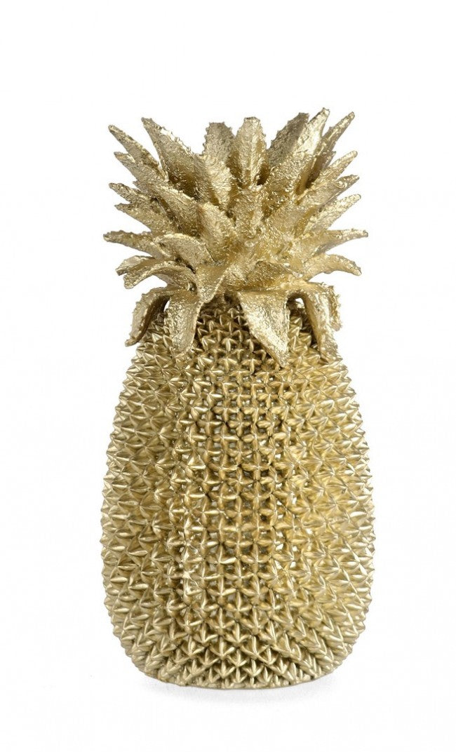 Decorazione Ananas Poliresina Oro Interno H49,5 - RASHID
