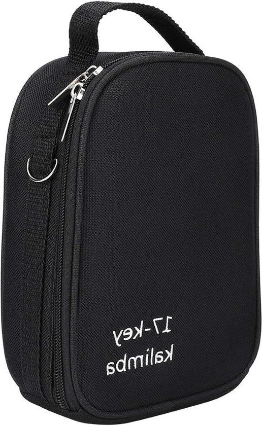 Kalimba 17 tasti Borsa a tracolla - Borsa a mano Borsa organizzatore MBIRA Case Nero .