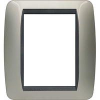 Living Int. - Placca 3+3 posti titanio - L4826TC