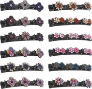 Set di 12 Clip per Capelli con Cristalli Scintillanti - Set di Clip per Capelli con Cristalli per Stili di Capelli - Adatti per Capelli Densi e Sottili - Per Donne e Ragazze