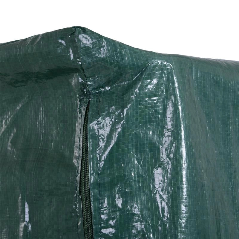 TELO DI COPERTURA PER MOBILI DA ESTERNO IMPERMEABILE ANTI MUFFA CON FISSAGGIO IN PE VERDE 215X155X150CM