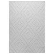 Tappeto in tessuto grigio chiaro 160 x 230 cm jacquard forma rettangolare tappeto decorativo