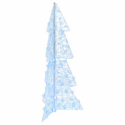Albero di Natale | Decorazioni natalizie con 100 LED Bianco Freddo 120 cm Acrilico