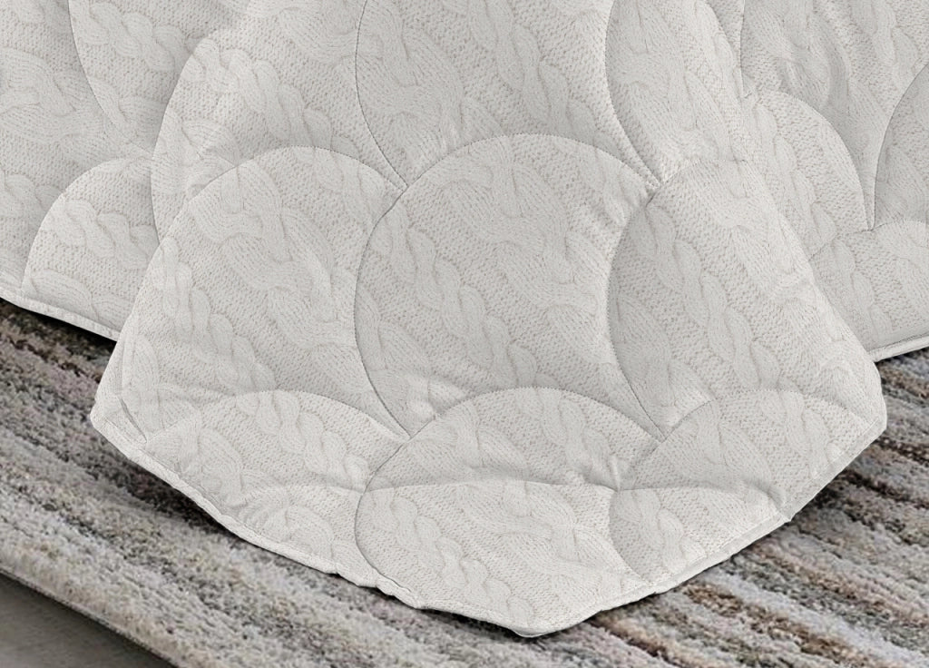 Trapuntino Estivo 100gr/mq Disegno Cuore Appeso - 1 Piazza Singolo - Rosso