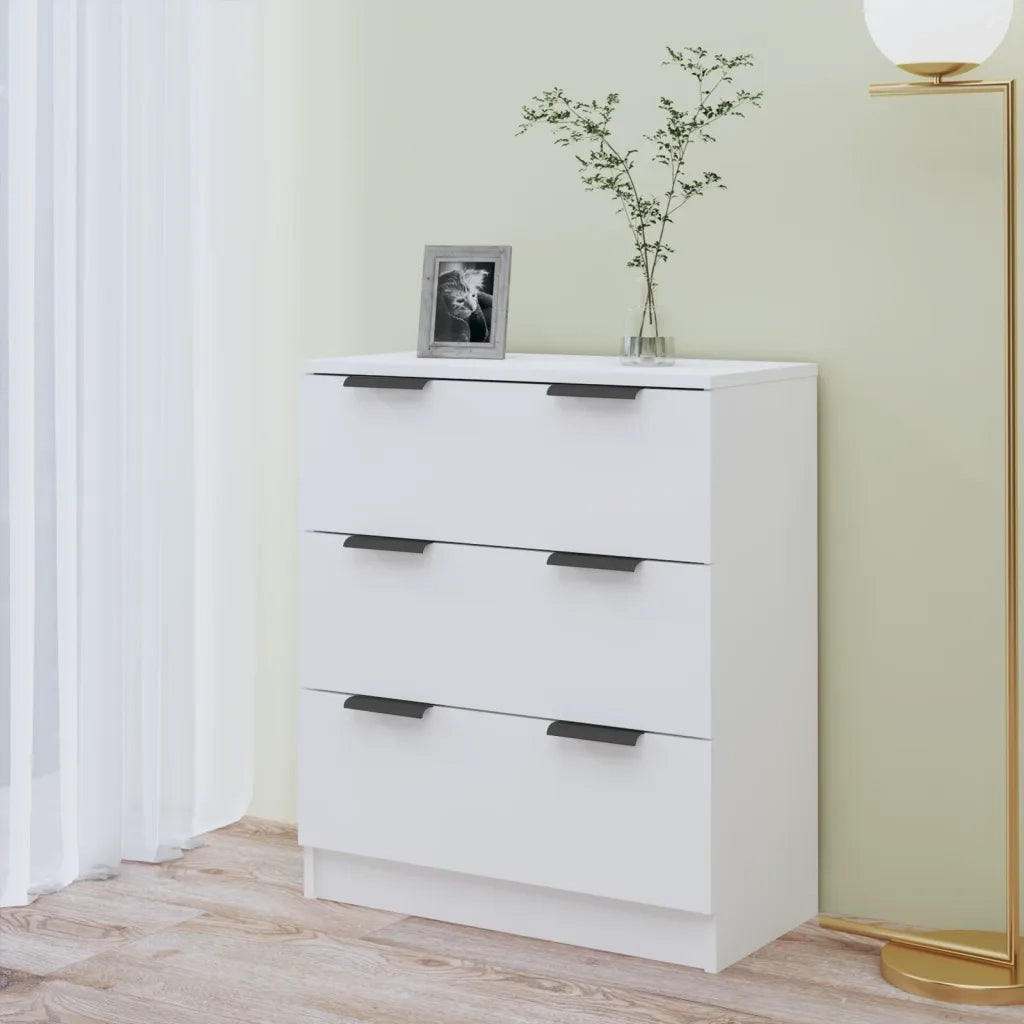 Credenza | Madia | Buffet da pranzo | Armadio da pranzo Bianca 60x30x70 cm in Legno Multistrato