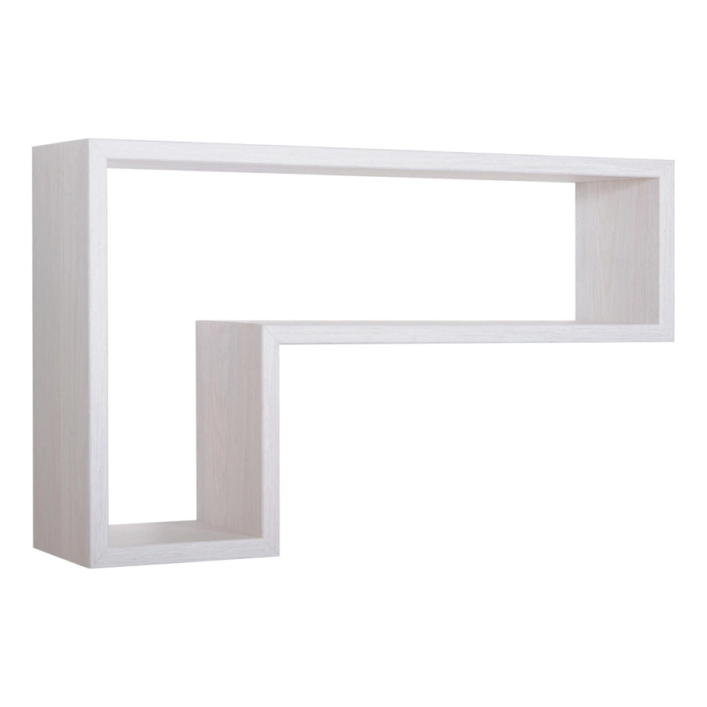 Mensola da Muro Modello LETTERA, Pensile Bagno, Mensola da Parete, Scaffale da Parete, 61x37 p15.5 cm. Finitura  ROV. IMPERIALE - MADE IN ITALY