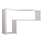 Mensola da Muro Modello LETTERA, Pensile Bagno, Mensola da Parete, Scaffale da Parete, 61x37 p15.5 cm. Finitura  ROV. IMPERIALE - MADE IN ITALY