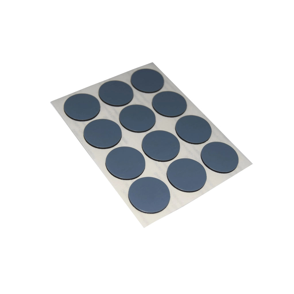Scivoli PTFE adesivi tondi fustellati Ã˜ 22 mm. - grigio - 12 pz.