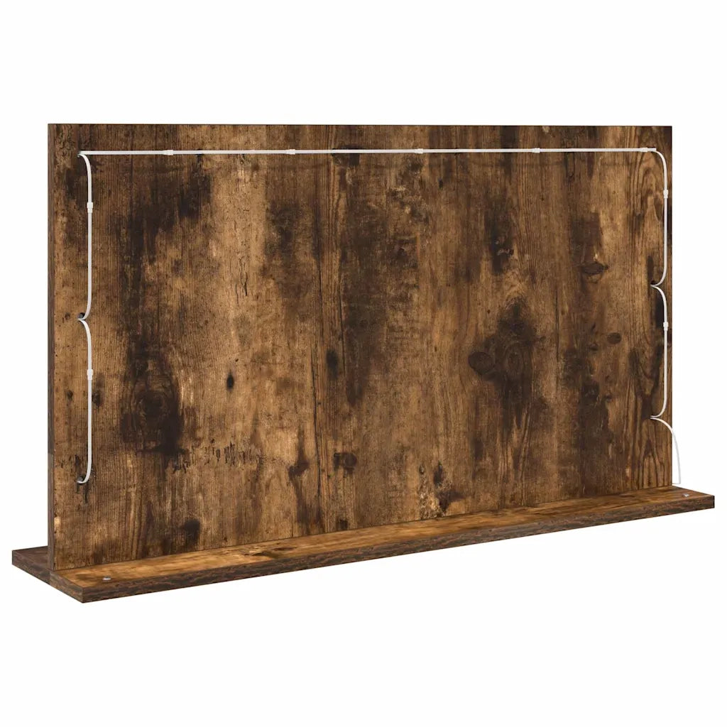 Specchio da Vanità Rovere fumé 80 x 45 x 18 cm Rettangolare 868321