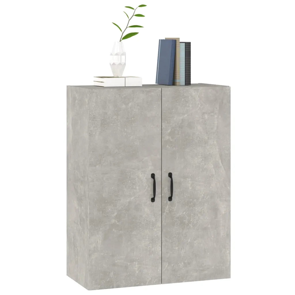 Mobile Pensile Grigio Cemento 69,5x34x90cm in Legno Multistrato