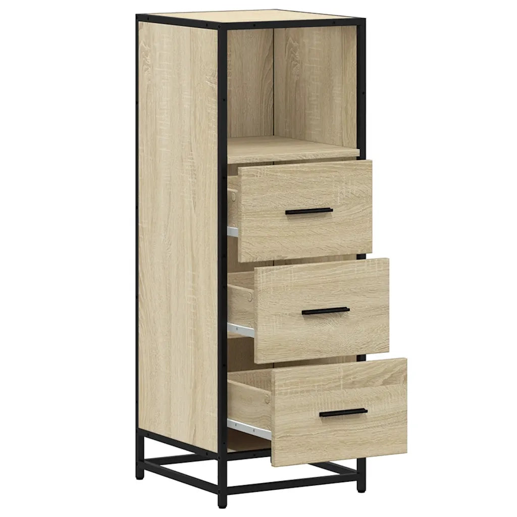 Armadietto Bagno Rovere Sonoma 35x37,5x100 cm Legno Multistrato