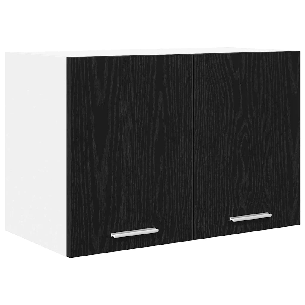 Armadio pensile con porta Rovere Nero e Bianco 60 x 31 x 40 cm 884164
