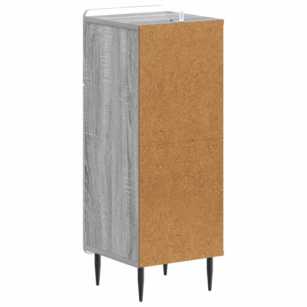 Mobiletto da Bagno HAARLEM Sonoma grigio 30 x 31 x 80 cm 896831