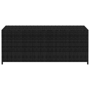 Baule da Giardino Nero 150x50x60 cm in Polyrattan cod mxl 78599