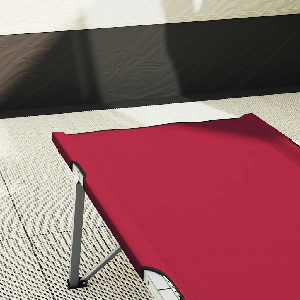 Letto da campeggio pieghevole 2 pz Rosso 194 x 62,5 x 42,5 cm CFW2151053