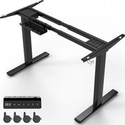 Scrivania Regolabile in Altezza con 2 Motori, portata fino a 120 kg, struttura con controllo memory, protezione da collisioni e funzione Softstart/Stop