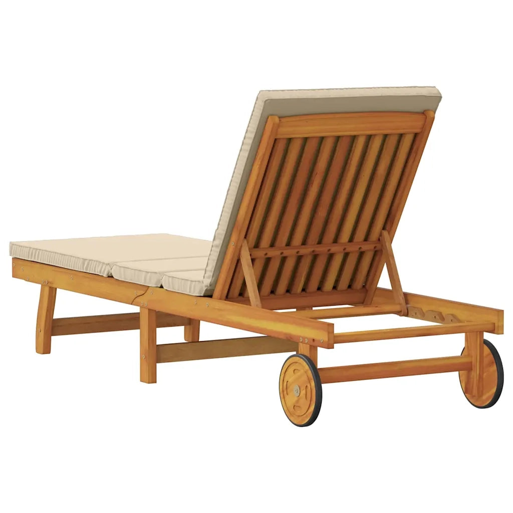 Lettino da Lettino sole | Sdraio da giardino | Lettino da sole Marrone 199 x 63 x 85 cm
