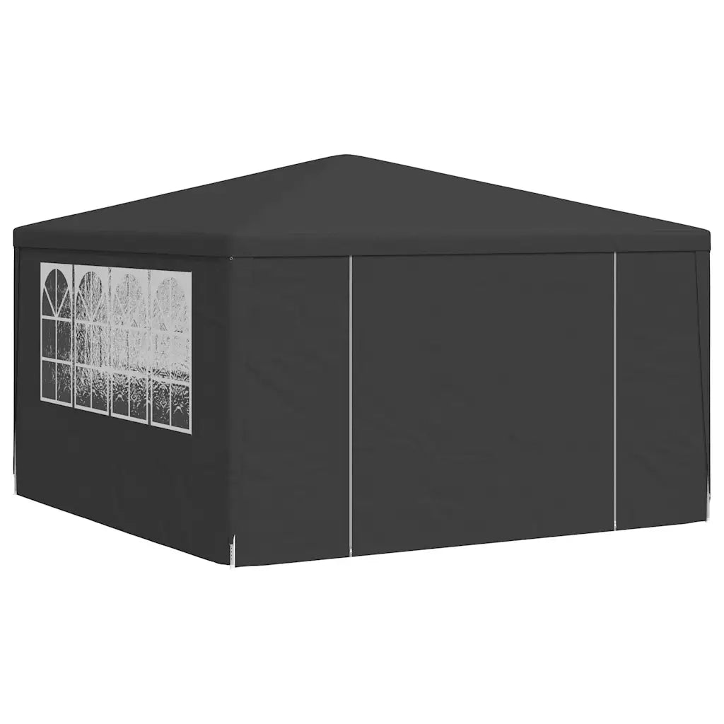 Gazebo Professionale con Pareti 4x4 m Antracite 90 g/m² 48535