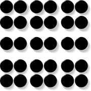 30 pezzi di forti magneti per lavagne e whiteboard - magneti rotondi per frigoriferi, decorativi piccoli per lavagne, scuole, uffici - minimagneti con forte presa per foto, appunti (nero)