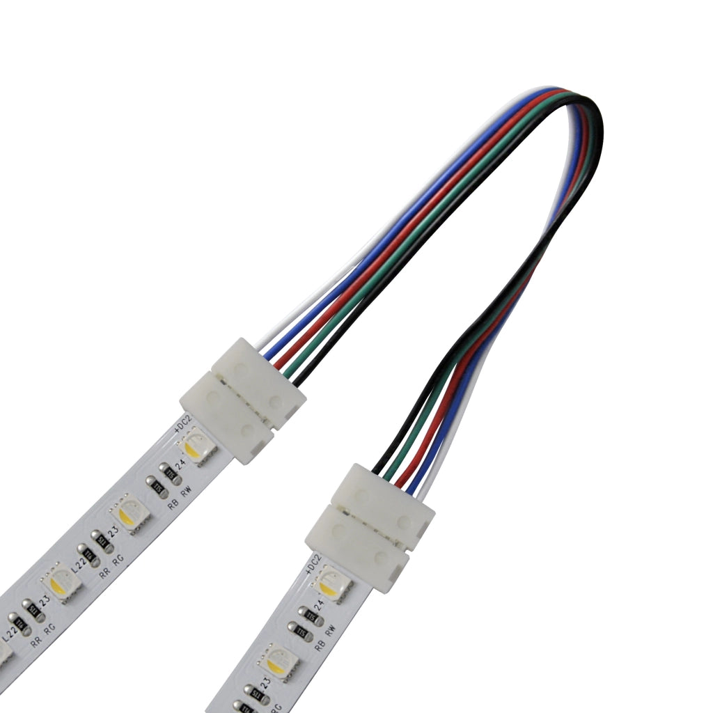 Connettore angolare LED RGBW 12mm 5pin 12-24V Polux