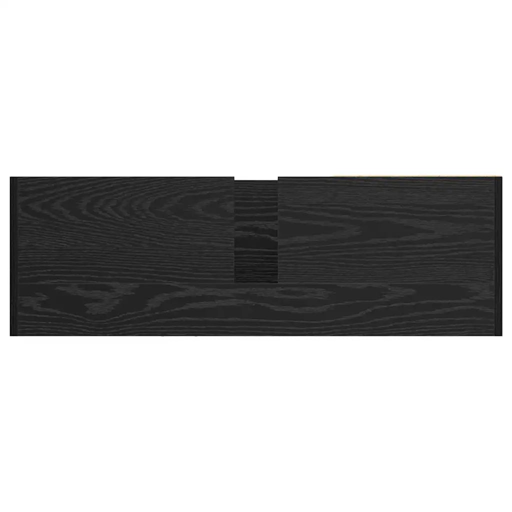 Mobile da Bagno | Armadio da bagno Rovere Nero 90 x 29 x 55 cm Legno multistrato
