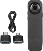 Bodycam Auto Save HD 1920x1080P - Piccola Cassetta Portatile per Video - Polizia - 32GB - 6 Ore di Durata Batteria
