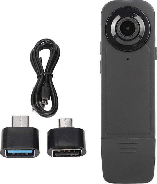 Bodycam Auto Save HD 1920x1080P - Piccola Cassetta Portatile per Video - Polizia - 32GB - 6 Ore di Durata Batteria