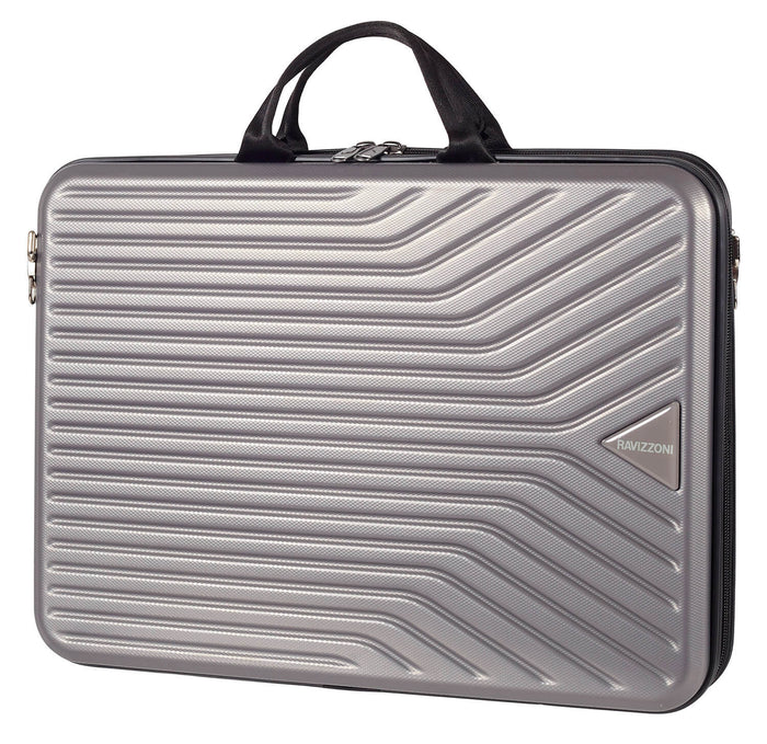 Borsa Porta PC 17” Rigida in ABS con Tracolla Ravizzoni Grigio