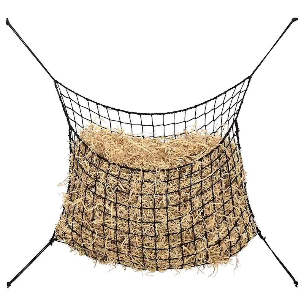 Reti da Fieno 2 pz Rotondi Neri 75x50 cm in PP CFW5037694
