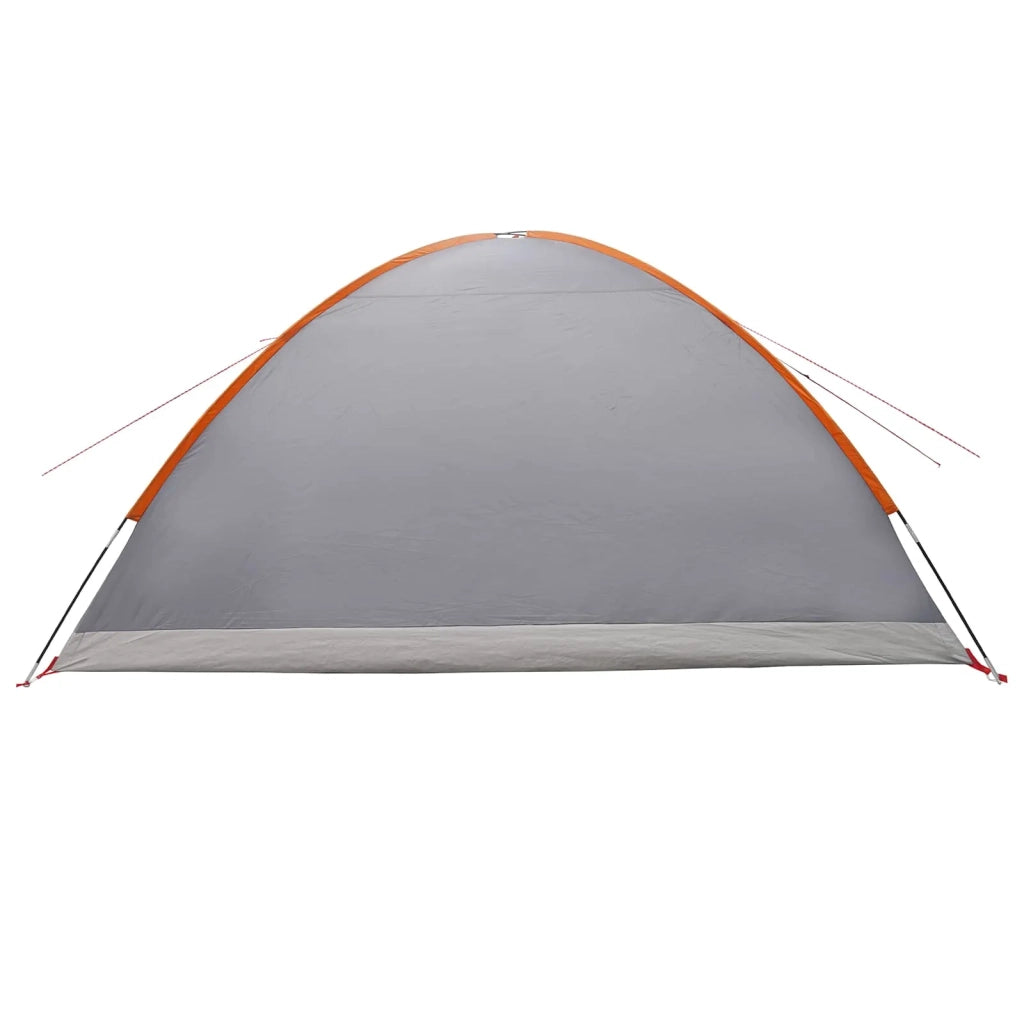 Tenda Capanna Grigio e arancione 8 persone Poliestere e Acciaio 42028589