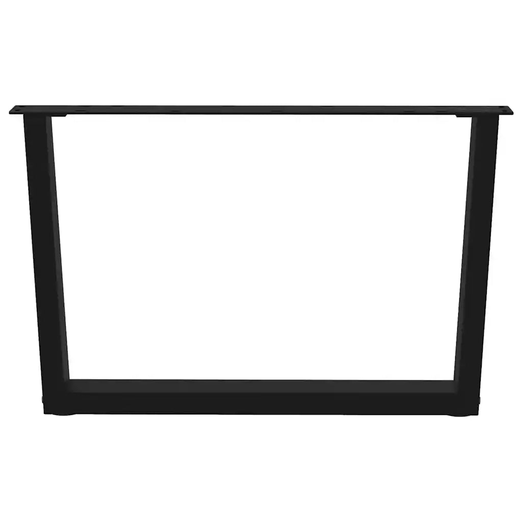 Gambe per Tavolino da Caffè a Forma di V 2 pz Nere 70x(42-43,3) cm Acciaio 4012636