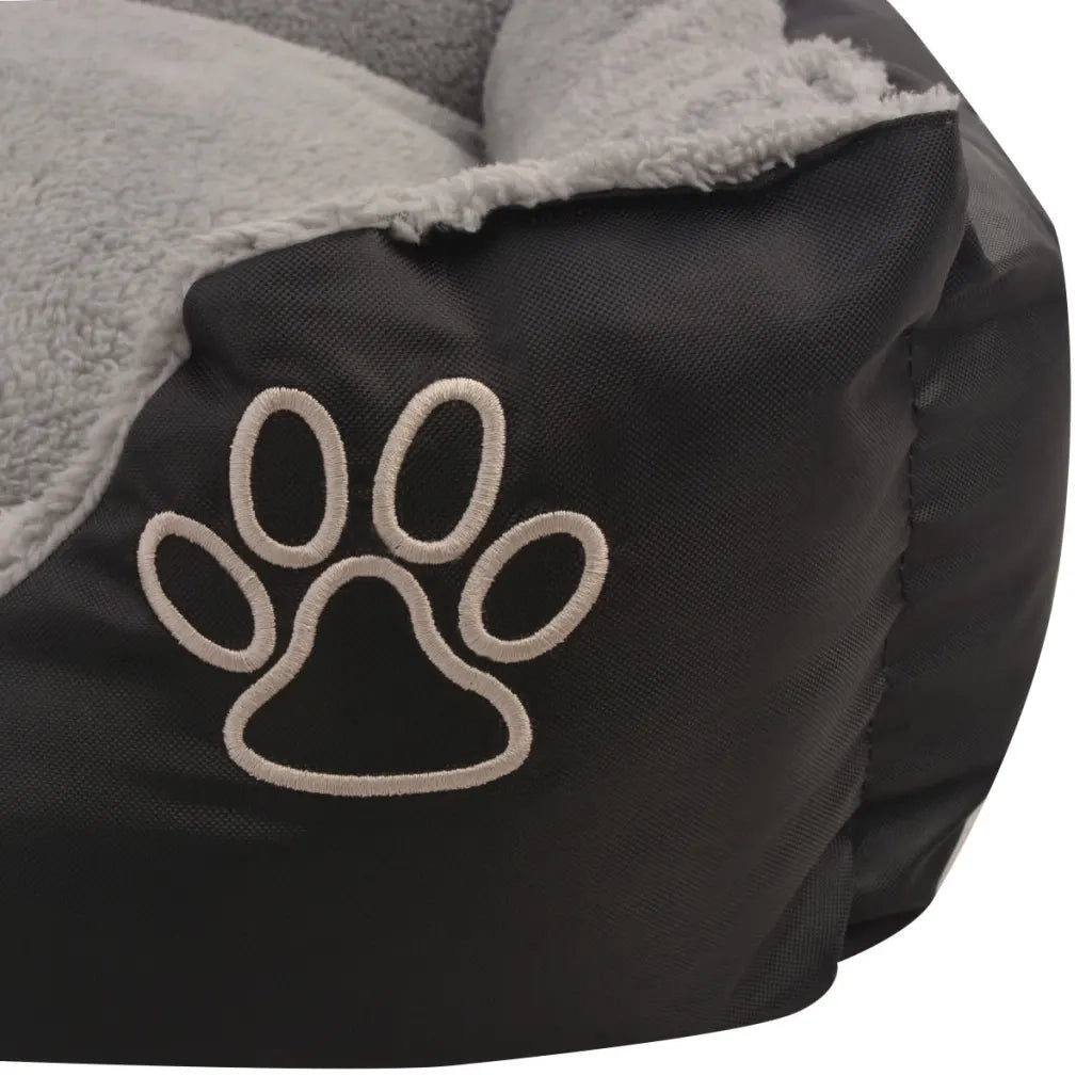 Cuccia per Cani con Cuscino Imbottito Taglia XXL Nero 170423