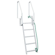 Scala da Dock a 5 Gradini Argento 58 x 77 x 191 cm Alluminio CFW6336505