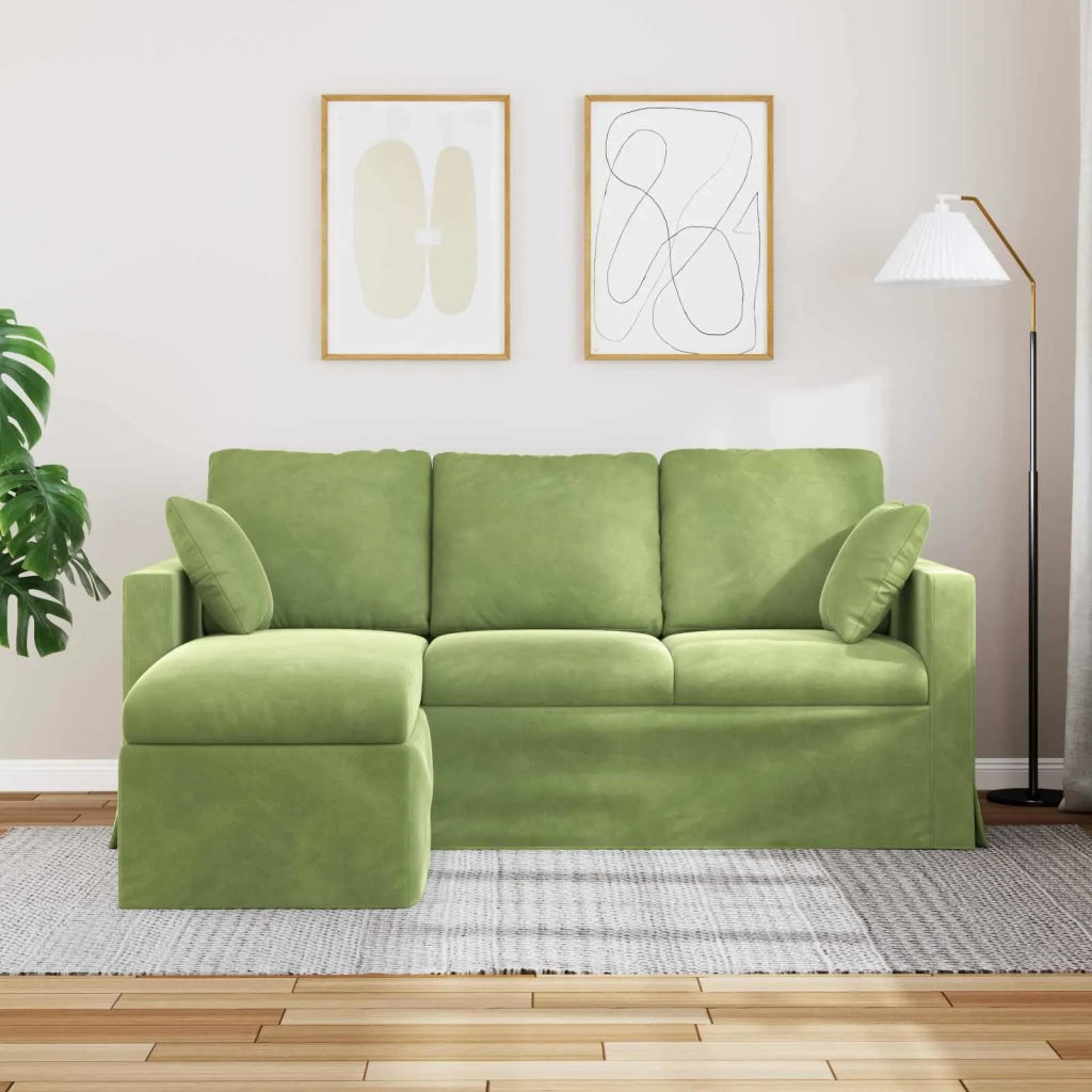Divano Verde chiaro 178 x 134 x 80 cm Velluto 42024452