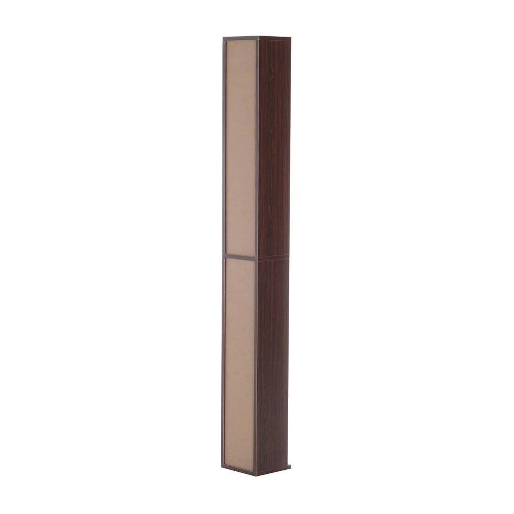 Libreria Mobiletto Colonna da Parete con Mensole in Legno Marrone 21x20x175 cm