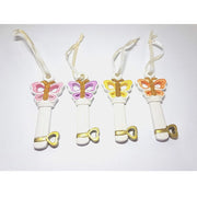 Trade Shop - Set 12 Pz. Bomboniera Bomboniere Chiave Farfalla 18 Anni Compleanno Portachiavi -